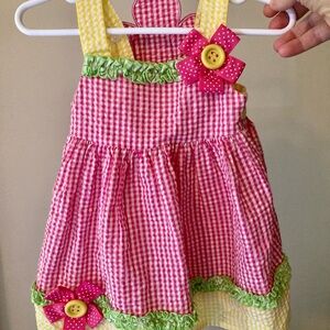 Five Dresses/Sets - 12M -  Gingham Summery Clothing